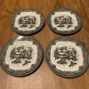 Set of 4 Royal Stafford Christmas Plates